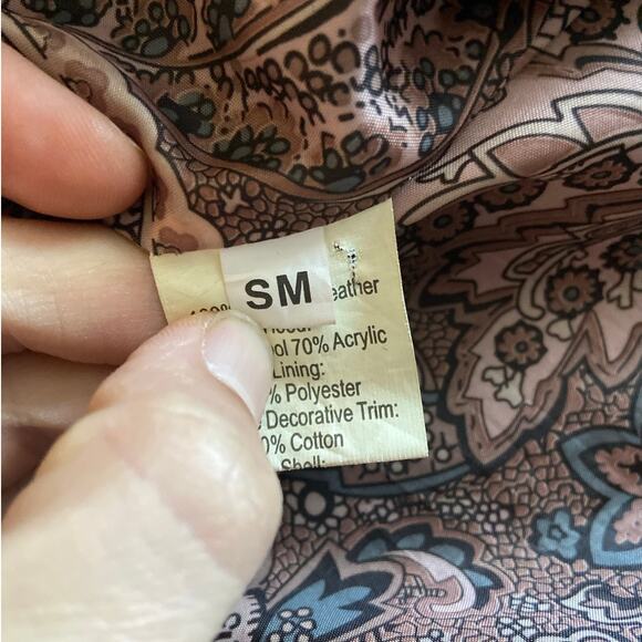 Jakett New York Leather Biker Moto Jacket Asymmetrical Zip Cargo Pocket Brown - Picture 12 of 13